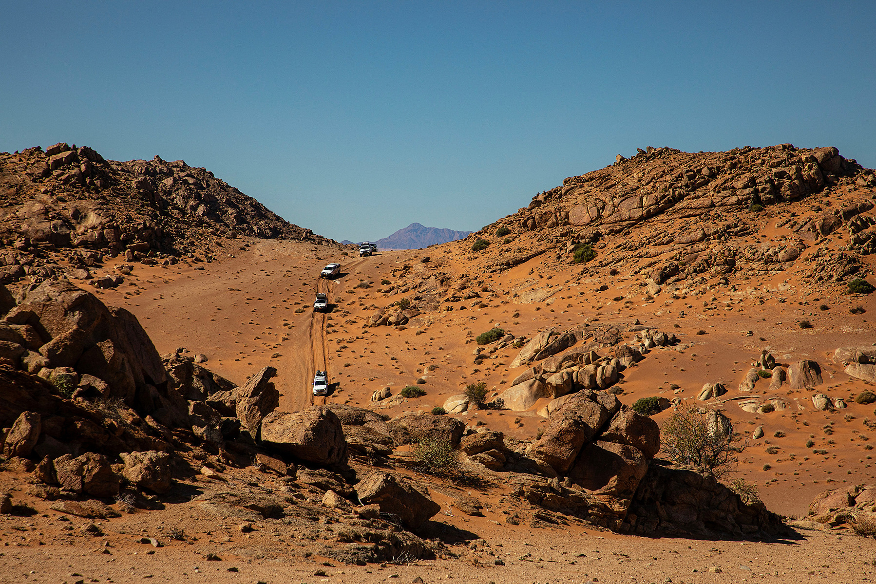 Overland tour, fleet at dawn