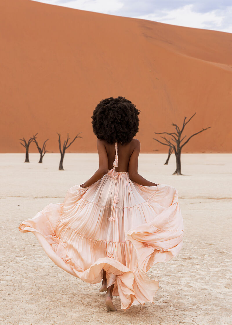 Erika Peña — talent against Deadvlei trees at first light